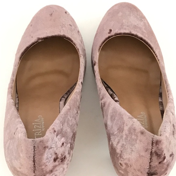 PATRIZIA By SPRING STEP Velvet Heels Block Heel Pump Lilac Size 7.5 - Picture 10 of 16